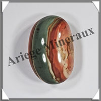 JASPE Multicolore - Galet de Soins - 75 grammes - 58x38x26 mm - R008