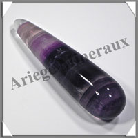 FLUORITE Violette - Bton de Soins - 90x22 mm - 70 grammes - A001